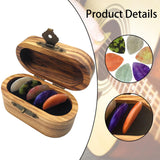 Maxbell Guitar Pick Box Wooden Guitar Pick Case for Friends Guitarists Birthday Gift