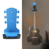 Maxbell Generic Guitar Wall Mount No Drill Hook Multipurpose 8.2x18cm Aluminum Alloy Blue