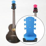 Maxbell Generic Guitar Wall Mount No Drill Hook Multipurpose 8.2x18cm Aluminum Alloy Blue
