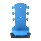 Maxbell Generic Guitar Wall Mount No Drill Hook Multipurpose 8.2x18cm Aluminum Alloy Blue