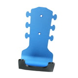 Maxbell Generic Guitar Wall Mount No Drill Hook Multipurpose 8.2x18cm Aluminum Alloy Blue
