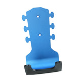 Maxbell Generic Guitar Wall Mount No Drill Hook Multipurpose 8.2x18cm Aluminum Alloy Blue