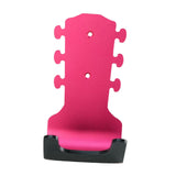 Maxbell Generic Guitar Wall Mount No Drill Hook Multipurpose 8.2x18cm Aluminum Alloy Red