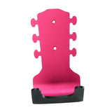 Maxbell Generic Guitar Wall Mount No Drill Hook Multipurpose 8.2x18cm Aluminum Alloy Red