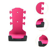 Maxbell Generic Guitar Wall Mount No Drill Hook Multipurpose 8.2x18cm Aluminum Alloy Red