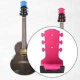 Maxbell Generic Guitar Wall Mount No Drill Hook Multipurpose 8.2x18cm Aluminum Alloy Red