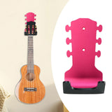 Maxbell Generic Guitar Wall Mount No Drill Hook Multipurpose 8.2x18cm Aluminum Alloy Red