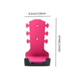 Maxbell Generic Guitar Wall Mount No Drill Hook Multipurpose 8.2x18cm Aluminum Alloy Red