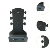 Maxbell Generic Guitar Wall Mount No Drill Hook Multipurpose 8.2x18cm Aluminum Alloy Black