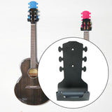 Maxbell Generic Guitar Wall Mount No Drill Hook Multipurpose 8.2x18cm Aluminum Alloy Black
