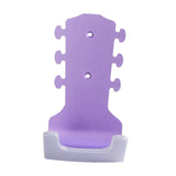 Maxbell Generic Guitar Wall Mount No Drill Hook Multipurpose 8.2x18cm Aluminum Alloy Violet