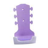 Maxbell Generic Guitar Wall Mount No Drill Hook Multipurpose 8.2x18cm Aluminum Alloy Violet
