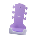 Maxbell Generic Guitar Wall Mount No Drill Hook Multipurpose 8.2x18cm Aluminum Alloy Violet