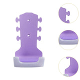 Maxbell Generic Guitar Wall Mount No Drill Hook Multipurpose 8.2x18cm Aluminum Alloy Violet