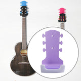 Maxbell Generic Guitar Wall Mount No Drill Hook Multipurpose 8.2x18cm Aluminum Alloy Violet