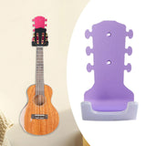 Maxbell Generic Guitar Wall Mount No Drill Hook Multipurpose 8.2x18cm Aluminum Alloy Violet