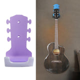 Maxbell Generic Guitar Wall Mount No Drill Hook Multipurpose 8.2x18cm Aluminum Alloy Violet