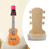 Maxbell Generic Guitar Wall Mount No Drill Hook Multipurpose 8.2x18cm Aluminum Alloy Rose Gold