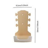 Maxbell Generic Guitar Wall Mount No Drill Hook Multipurpose 8.2x18cm Aluminum Alloy Rose Gold