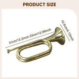 Maxbell Trumpet Bugle Blowing Musical Instrument for School Band Festival Atmosphere