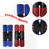 Maxbell 2Pcs Rhythm Shaker Percussion Instruments for Studio Party Supplies Drummers Red and Blue