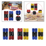 Maxbell 2Pcs Rhythm Shaker Percussion Instruments for Studio Party Supplies Drummers Red and Blue