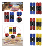 Maxbell 2Pcs Rhythm Shaker Percussion Instruments for Studio Party Supplies Drummers Red and Blue