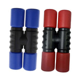 Maxbell 2Pcs Rhythm Shaker Percussion Instruments for Studio Party Supplies Drummers Red and Blue