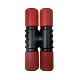 Maxbell 2Pcs Rhythm Shaker Percussion Instruments for Studio Party Supplies Drummers Red and Blue
