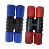 Maxbell 2Pcs Rhythm Shaker Percussion Instruments for Studio Party Supplies Drummers Red and Blue