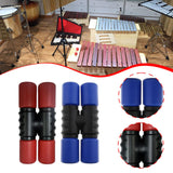 Maxbell 2Pcs Rhythm Shaker Percussion Instruments for Studio Party Supplies Drummers Red and Blue