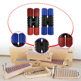 Maxbell 2Pcs Rhythm Shaker Percussion Instruments for Studio Party Supplies Drummers Red and Blue