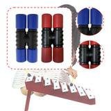 Maxbell 2Pcs Rhythm Shaker Percussion Instruments for Studio Party Supplies Drummers Red and Blue