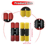 Maxbell 2Pcs Rhythm Shaker Percussion Instruments for Studio Party Supplies Drummers Red and Yellow