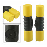 Maxbell 2Pcs Rhythm Shaker Percussion Instruments for Studio Party Supplies Drummers Red and Yellow