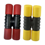 Maxbell 2Pcs Rhythm Shaker Percussion Instruments for Studio Party Supplies Drummers Red and Yellow