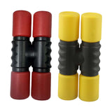 Maxbell 2Pcs Rhythm Shaker Percussion Instruments for Studio Party Supplies Drummers Red and Yellow