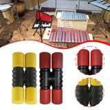 Maxbell 2Pcs Rhythm Shaker Percussion Instruments for Studio Party Supplies Drummers Red and Yellow
