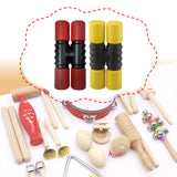 Maxbell 2Pcs Rhythm Shaker Percussion Instruments for Studio Party Supplies Drummers Red and Yellow