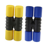 Maxbell 2Pcs Rhythm Shaker Percussion Instruments for Studio Party Supplies Drummers Yellow and Blue