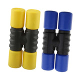 Maxbell 2Pcs Rhythm Shaker Percussion Instruments for Studio Party Supplies Drummers Yellow and Blue