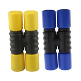 Maxbell 2Pcs Rhythm Shaker Percussion Instruments for Studio Party Supplies Drummers Yellow and Blue