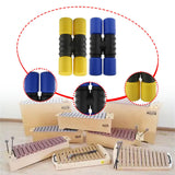 Maxbell 2Pcs Rhythm Shaker Percussion Instruments for Studio Party Supplies Drummers Yellow and Blue