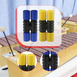 Maxbell 2Pcs Rhythm Shaker Percussion Instruments for Studio Party Supplies Drummers Yellow and Blue