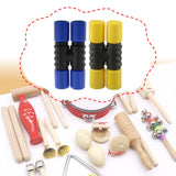 Maxbell 2Pcs Rhythm Shaker Percussion Instruments for Studio Party Supplies Drummers Yellow and Blue