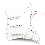 Maxbell DIY Electric Guitar Kits Portable Retro Multifunction Backplate Accesssories white B