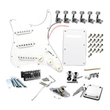 Maxbell DIY Electric Guitar Kits Portable Retro Multifunction Backplate Accesssories white C