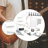 Maxbell DIY Electric Guitar Kits Portable Retro Multifunction Backplate Accesssories white C