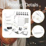 Maxbell DIY Electric Guitar Kits Portable Retro Multifunction Backplate Accesssories white C