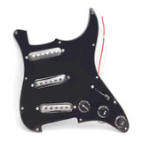 Maxbell DIY Electric Guitar Kits Portable Retro Multifunction Backplate Accesssories black A